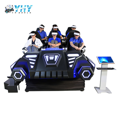 6 μηχανή παιχνιδιών δόνησης VR 9D Immersive προσομοιωτών παικτών VR Arcade