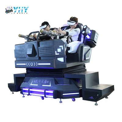 YHY VR Mech Warrior 9D Cinema 2 θέσεων VR παιχνίδι σκοποβολής με διαδραστικό κουμπί
