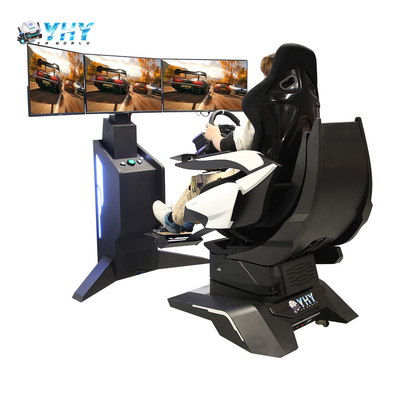9D VR Εσωτερικό Πάρκο Ψυχαγωγίας Προσομοιωτής F1 3 Οθονών Οδήγηση Αγωνιστικού Αυτοκινήτου προς Πώληση