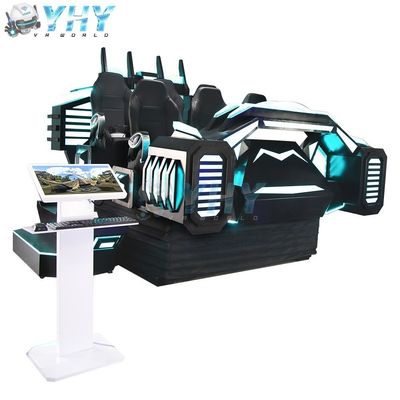 9d VR Cinema Virtual Reality Flight Game Machine with DP Headset 6 Seats Starship Appearance 
