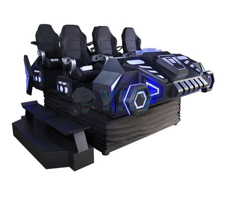 9d VR Cinema Dark Mars Starship Multiplayer Παιχνίδι Μηχανή Συμμοραστήρα Coaster Indoor Home Metal 6 θέσεις