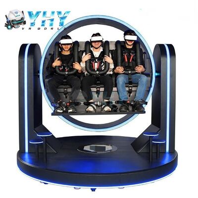 Vr 360 Roller Coaster 3 θέσεων Vr Cinema Τρεις καρέκλες Προσομοιωτής Παιδικής Χαράς