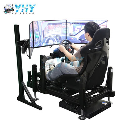 YHY 4DOF Sim Racing Cockpit με δομή από κράμα αλουμινίου και προσομοιωτή αγώνων κίνησης 3 οθόνης