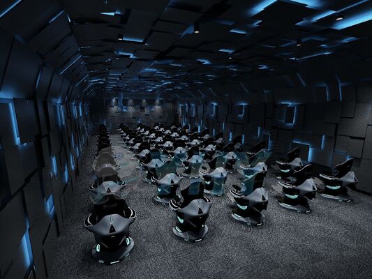 Προσαρμόσιμο σύστημα κινηματογράφου VR 9D Flying Virtual Reality Ultimate Crossing VR Dynamic Cinema για πάρκα περιπέτειας