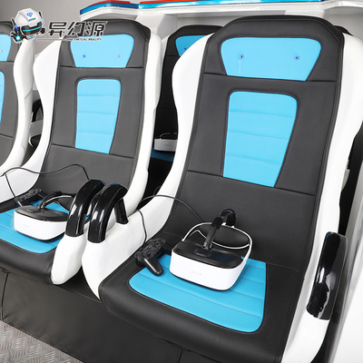 Έδρα κινήσεων προσομοιωτών οικογενειακών παιχνιδιών VR κινηματογράφων διαστημοπλοίων 9D VR καθισμάτων YHY 6 στο θεματικό πάρκο