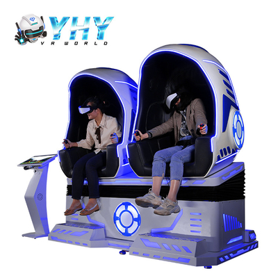 9D διπλές έδρες αυγών προσομοιωτών πτήσης VR ρόλερ κόστερ για το λούνα παρκ