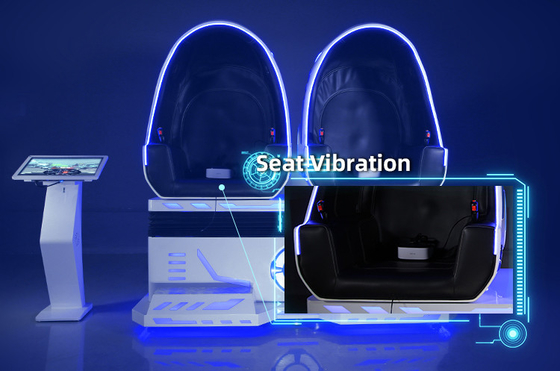 2 προσομοιωτής εδρών εικονικής πραγματικότητας Multiplayer κινηματογράφων αυγών φορέων 9D VR για τον ενήλικο και τα παιδιά