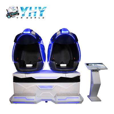 2 θέσεις Εικονική Πραγματικότητα Μηχανή Παιχνιδιών Συγκροτητής Κινήσεων 9D Vr Egg Chair