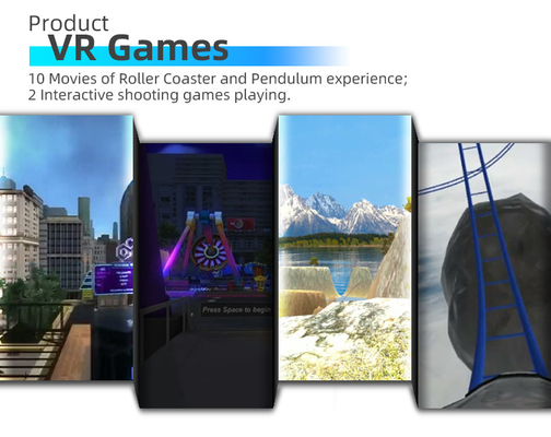 Ενιαίος προσομοιωτής παιχνιδιών VR ύφους πυραύλων που στέκεται την περιστροφή συσκευών VR 360