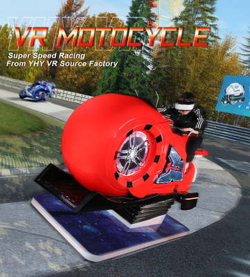 Κίνηση προσομοιωτών 9D τυχερού παιχνιδιού μοτοσικλετών Arcade προσομοιωτών αγώνα Moto VR
