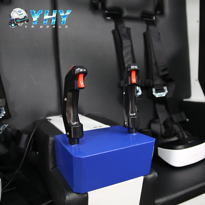 Διπλός 360 ρεαλιστικός 9D παιχνιδιών εικονικής πραγματικότητας βαθμού κινηματογράφος VR Flight Simulator εδρών