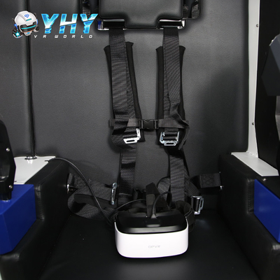 Διπλά καθίσματα προσομοιωτών θεματικών πάρκων 9D VR εξοπλισμός εικονικής πραγματικότητας 360 βαθμού