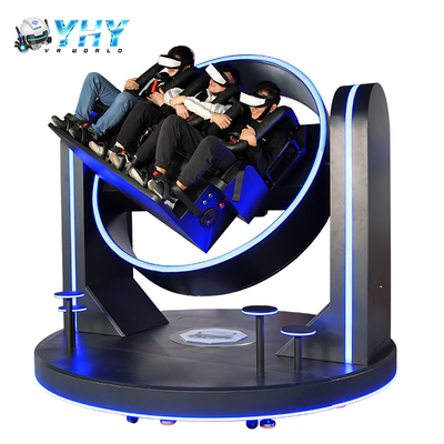 προσομοιωτής Arcade 360 κινηματογράφων εικονικής πραγματικότητας θεματικών πάρκων 9D 10kw VR περιστροφή