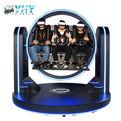 220V ρόλερ κόστερ 3 διπλωμάτων ευρεσιτεχνίας προσομοιωτών παιχνιδιών VR σύνολο τυχερού παιχνιδιού εδρών εικονικής πραγματικότητας καθισμάτων