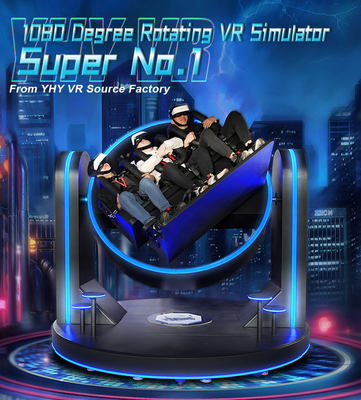 Έξοχος προσομοιωτής περιστροφής βαθμού εξοπλισμού VR1080 εικονικής πραγματικότητας μηχανών 9d ρόλερ κόστερ YHY