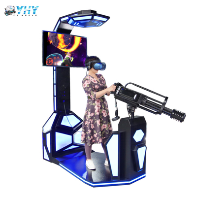 οθόνη μηχανών 42inch παιχνιδιών Gatling προσομοιωτών εικονικής πραγματικότητας προσομοιωτών 1000w 9D VR