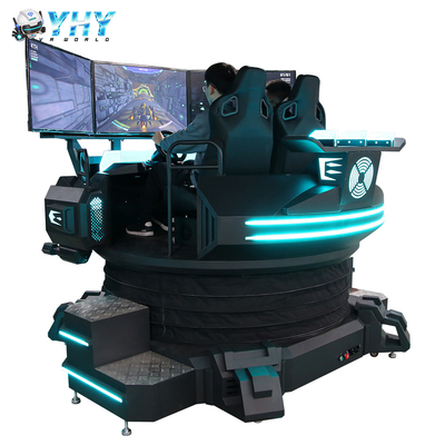 2 καθίσματα 3 Dof 9D Drive μηχανή παιχνιδιών αυτοκινήτων προσομοιωτών VR αγώνα εικονικής πραγματικότητας