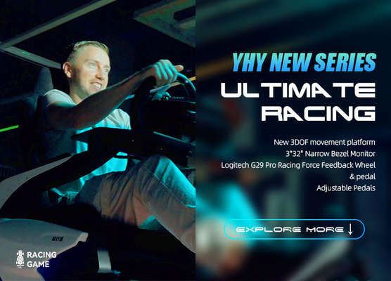 YHY Ultimate Racing Πλήρης αλουμινίου κράμα VR Racing προσομοιωτή για μια εμπειρία εμβάθυνση