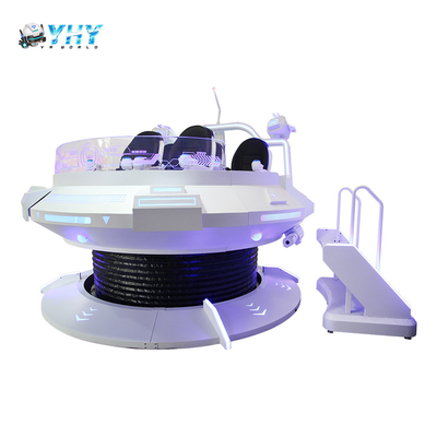 VR UFO 360 μοίρες περιστροφή 9D προσομοιωτής VR κινηματογράφος για 5 παίκτες