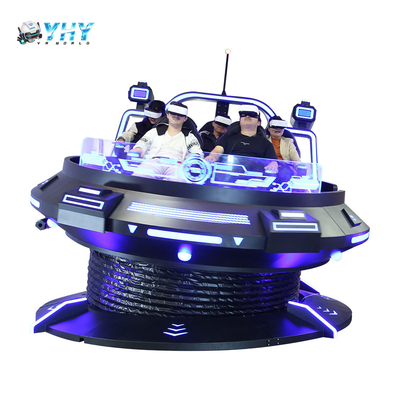 9D VR 360 UFO παιχνίδι μηχανή περιστρεφόμενη καρέκλα κίνησης πυροβολισμού προσομοιωμένη εικονική πραγματικότητα έλξη
