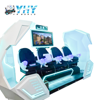 YHY VR Cinema 4 θέσεων 9D Εικονικής Πραγματικότητας Μηχανή Κινηματογράφου Ένα Έργο Στάσης Πάρκου Παιχνιδιών Χρήση