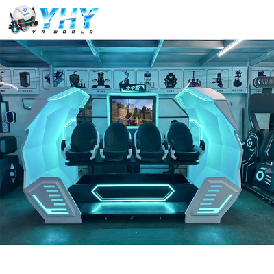 YHY VR Cinema 4 θέσεων 9D Εικονικής Πραγματικότητας Μηχανή Κινηματογράφου Ένα Έργο Στάσης Πάρκου Παιχνιδιών Χρήση