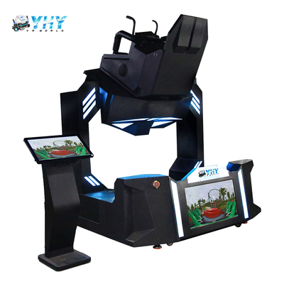 VR 9D 360 720 βαθμών Εικονική πραγματικότητα περιστρεφόμενος προσομοιωτής δυναμική καρέκλα τροχόσπιτο πτήση κίνηση μονό καθιστικό παιχνίδι μηχανή