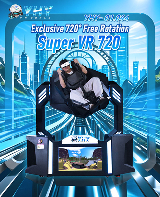 YHY VR 360 προσομοιωτής εικονικής πραγματικότητας 720 μοίρες τροχόσπιτο μονοθέσιο 9d κινηματογραφικό προσομοιωτικό μηχανή στο κέντρο Arcade