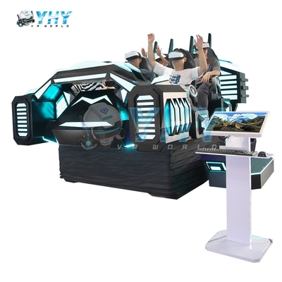 VR Σινεμά 9D Βιντεοπαιχνίδι Ταινία 3 DOF Πλατφόρμα Καρέκλα 6 Παικτών Vr Θέατρο Εσωτερικό Πάρκο Ψυχαγωγίας Διασκέδαση