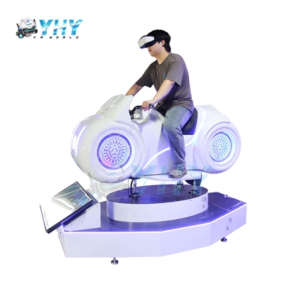 Λευκό Μηχανάκι Προσομοιωτή Arcade Game Machine 9D Vr Μοτοσυκλέτα
