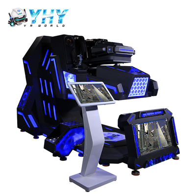 9D VR Οδήγηση Εικονικής Πραγματικότητας 360 Μοίρες Τρενάκι του Ιλίγγου Μονός Παίκτης Μαύρη Μηχανή Παιχνιδιού