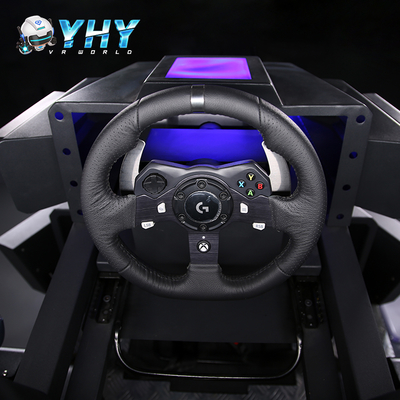 VR 360 Πτητικό Τρενάκι Ρόλερ Κόστερ Αγώνων Αυτοκινήτων Προσομοιωτής Λειτουργία Σκοποβολής με Τιμόνι