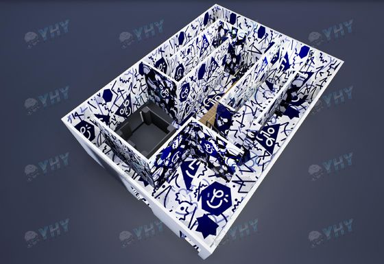 Escape Free Roam 9D Multiplayer Virtual Reality VR Shooting Arena Indoor 9D VR Set για εμπορικό κέντρο