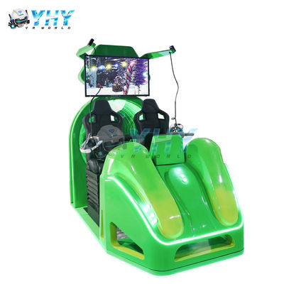 Μικρό κάθισμα VR προσομοιωτής Αθλητικό πάρκο και αεροδρόμιο από γυαλί ταιριάζει VR κινηματογραφικό προσομοιωτή