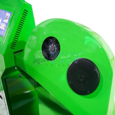 Μικρό κάθισμα VR προσομοιωτής Αθλητικό πάρκο και αεροδρόμιο από γυαλί ταιριάζει VR κινηματογραφικό προσομοιωτή