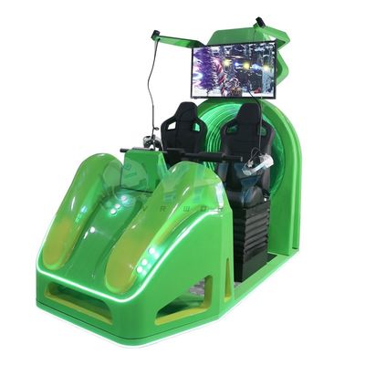 Εμπορική καρέκλα κινηματογράφου VR προσομοιωτή εικονικής πραγματικότητας 2 θέσεων για εσωτερικά πάρκα περιπέτειας