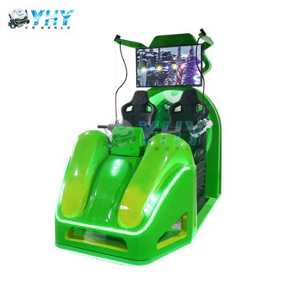 Εμπορική καρέκλα κινηματογράφου VR προσομοιωτή εικονικής πραγματικότητας 2 θέσεων για εσωτερικά πάρκα περιπέτειας