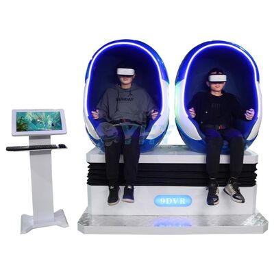 9D VR Egg Chair με 2 θέσεις για εσωτερική χρήση Εμπορικά κέντρα κατασκευασμένα από ανθεκτικό μέταλλο ινών γυαλιού-Καλή ευκαιρία!