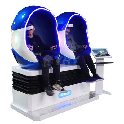 Διασκέδαση VR Παιχνιδιακό Μηχανικό 9d Vr Egg Chair Cinema Roller Coaster Virtual Reality 2 Seater Egg Chair