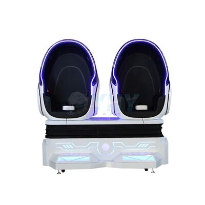 9d Egg Vr Cinema 2 θέσεις Πλατφόρμα εικονικής πραγματικότητας Εμπορικό κέντρο προσομοιωτής 360 Vr Egg Chair