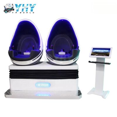 Μηχανή παιχνιδιού εικονικής πραγματικότητας 9D Rides VR Egg Chair Double 2 Players Cinema Simulator Fun Park