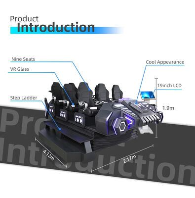 Popular Amusement Park 9 Multilayers Hydraulic Dynamic Immersive Simulator Vr Cinema 9D VR Cinema Machine