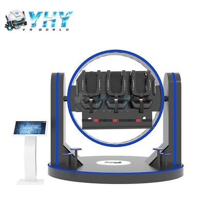360 Roller Coaster VR Simulator 3 Seaters Equipment 9D VR Game Machine with 21 inch All-in-one Screen Simulation Rides Amusement Park 