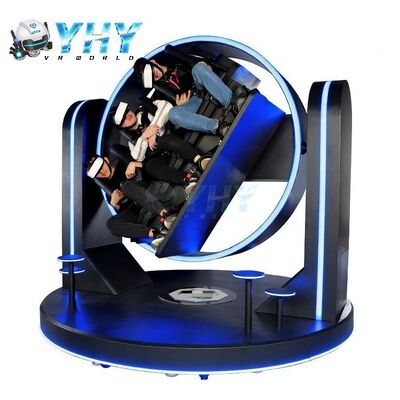 360 Roller Coaster VR Simulator 3 Seaters Equipment 9D VR Game Machine with 21 inch All-in-one Screen Simulation Rides Amusement Park 
