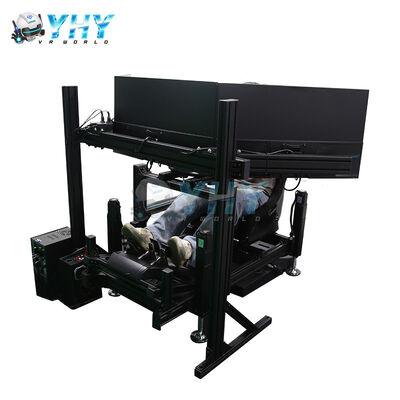 YHY 4DOF Sim Racing Cockpit με δομή από κράμα αλουμινίου και προσομοιωτή αγώνων κίνησης 3 οθόνης