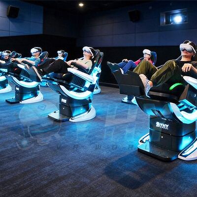 Πτητικό Κινηματογράφο Προσαρμοσμένο Εργοστάσιο Δυναμικό Συγκροτητή Κινηματογράφου Πολυπαίκτη Κινηματογράφο VR Διασκέδαση 9D Καρέκλα Κινηματογράφου