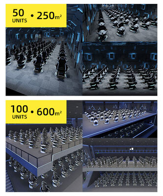 YHY VR Cinema con Movimiento Dinámico Rotación de 360 Grados para una Sensación de Movimiento Real