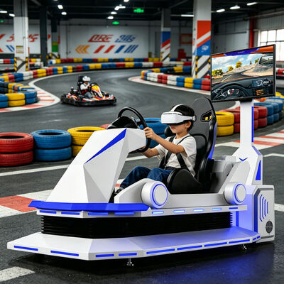 9D Metal VR Racing Simulator Indoor Car Karting Game Machine με εμπειρία οδήγησης VR για αεροδρόμια και εμπορικά κέντρα