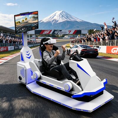 VR Racing Simulator 3DOF Πλατφόρμα αγωνιστικών αυτοκινήτων Οδήγηση προσομοιωτή ταχύτητας αγωνιστικών παιχνιδιών Arcade Machine VR Game Machine