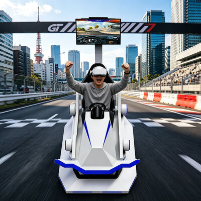 VR Racing Simulator 3DOF Πλατφόρμα αγωνιστικών αυτοκινήτων Οδήγηση προσομοιωτή ταχύτητας αγωνιστικών παιχνιδιών Arcade Machine VR Game Machine